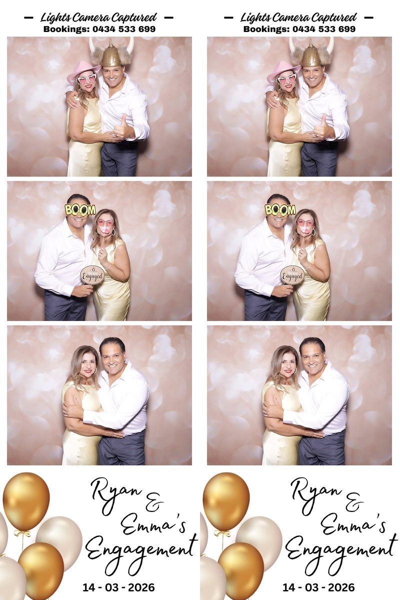 Personalised photo strip design from a Sydney engagement party by Lights Camera Captured