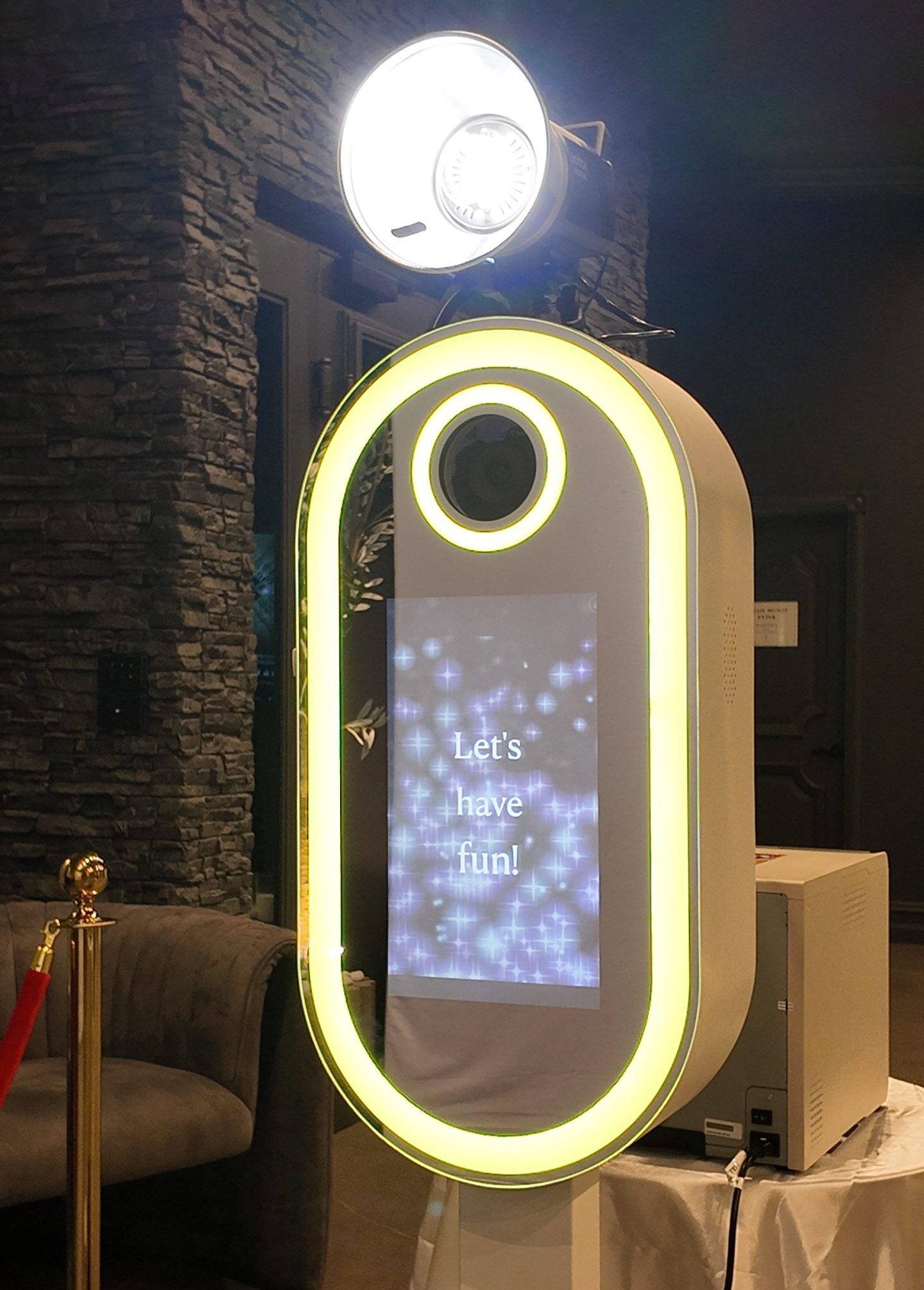 Lights, Camera, Captured luxury glamour photo booth styled at a Sydney event